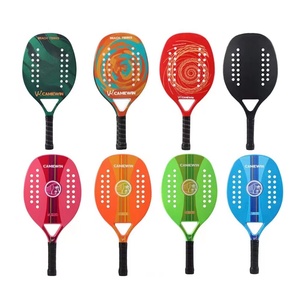 Raqueta de Pádel de tenis de playa de carbono completo, raqueta de cara de EVA suave con bolsa, equipo Unisex, pádel - Product Image 1