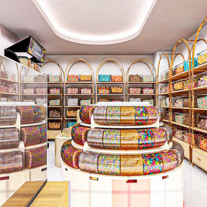 Moda Coloful Candy Shop Decoraciones Muebles Tienda de dulces Mostrador Tienda de dulces personalizada Diseño de interiores - Product Image 2
