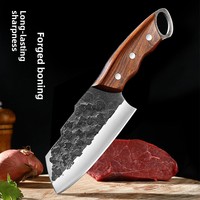Couperet à viande de Camping en plein air Portable et couteau de Barbecue outil de survie tactique forgé à la main matériau métallique