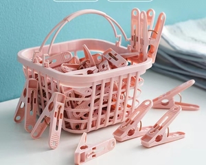30pcs Plastic Clothes Pins Drying <b>Clips</b> Windproof Clothes <b>Clips</b> Small Clothes Pegs With Basket Large Hanger <b>Clips</b> - Product Image 2