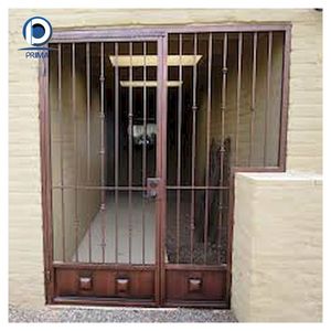 <span class=keywords><strong>Portail</strong></span> <span class=keywords><strong>en</strong></span> <span class=keywords><strong>fer</strong></span> forgé géométrique Art Déco avec verre biseauté - Design <span class=keywords><strong>moderne</strong></span> durable et élégant - Product Image 5