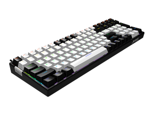 คีย์บอร์ดสำหรับเล่นเกมกลไกแบบมีสาย<span class=keywords><strong>100</strong></span>คีย์ใหม่แป้นพิมพ์สีฟ้า kailh ตัวสวิตช์ <span class=keywords><strong>RK</strong></span> แกนสีรุ้งแบบมีไฟอินเทอร์เฟซแบบ C ภาษาอังกฤษ - Product Image 2