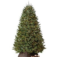 Nouveaux ornements de sapin de Noël en pin de haute qualité, grand modèle, avec 500 à 1000 lumières LED, décoration écologique pour intérieur, à poser au sol