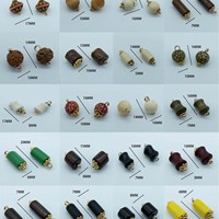 Perles décoratives en bois naturel vintage en forme de baril, boutons grenouille chinois Hanfu, accessoires de fabrication de bijoux, vente en gros