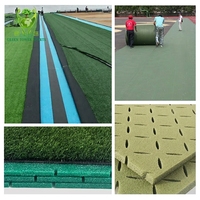 Gazon artificiel en mousse XPE 8-20mm pour terrain de football, football, sport, sous-couche d'absorption des chocs, coussinet en mousse