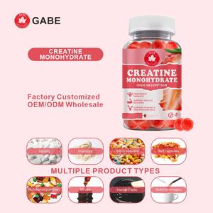 Compléments alimentaires en gros de marque privée, créatine monohydrate sous forme de gommes pour le fitness, soutient la croissance musculaire chez l'adulte, gommes à la créatine - Product Image 3