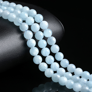 JD GEMS Perle Sciolte di <span class=keywords><strong>Acquamarina</strong></span> <span class=keywords><strong>Naturale</strong></span> all'Ingrosso, <span class=keywords><strong>Pietra</strong></span> Curativa di Alta Qualità per Creazione di Gioielli e Braccialetti Fai-da-Te - Product Image 4
