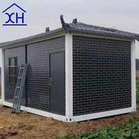 Maison conteneur préfabriquée isolée et respirante à faible coût, personnalisée par XH, pour bureau, maison, hôtel, centre commercial, parc