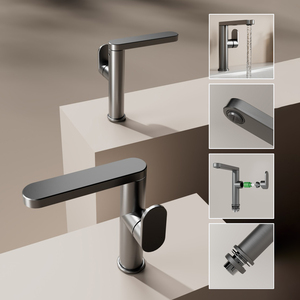 Yuson Ysa60-serie Aluminiumlegering Moderne Stijl Enkele Handgreep Één Gat Bak Kraan Mengkraan - Product Image 6