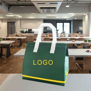 Sac isotherme non tissé personnalisé avec logo, sac à déjeuner OEM, sac isotherme à emporter, isolation thermique pour aliments, bon prix, jetable - Product Image 1