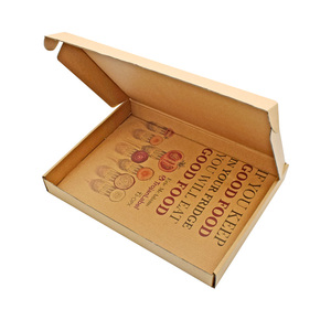 Source Factory Caja de embalaje de papel corrugado impresa personalizada barata 28cm 33cm Caja de entrega de pizza Caja de embalaje de alimentos - Product Image 6