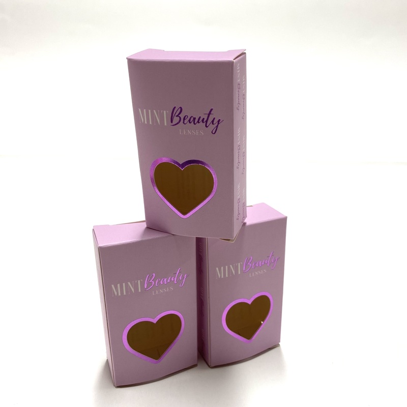 Elegant Pink Boxes for Contact Lens