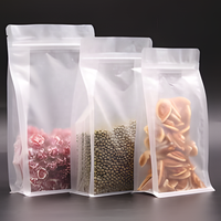 Poissons isolés livraison plastique Kraft papier plat fermeture éclair pochette sacs PE rapide stand-up scellant thermique emballage alimentaire Animal