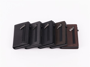 Portafoglio Ultra Sottile in Alluminio per Uomo con Funzione Blocco RFID, <span class=keywords><strong>Porta</strong></span> <span class=keywords><strong>Carte</strong></span> Minimalista in Metallo Pop-up per Biglietti da Visita, <span class=keywords><strong>Carte</strong></span> di Credito <span class=keywords><strong>e</strong></span> Denaro - Product Image 2