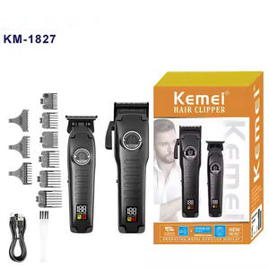 Combo Profesional Kemei KM-1827 <span class=keywords><strong>de</strong></span> Aleación <span class=keywords><strong>de</strong></span> Zinc Cortapelos <span class=keywords><strong>para</strong></span> Hombres Recortadora <span class=keywords><strong>de</strong></span> Pelo Ajustable Máquina <span class=keywords><strong>de</strong></span> Corte <span class=keywords><strong>de</strong></span> Pelo Inalámbrica <span class=keywords><strong>para</strong></span> Barbería - Product Image 6