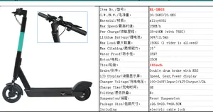 Omni Sharing Dockless Electric Scooter With Gps Iot Device Rental System With APP Control