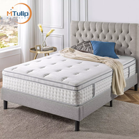 Matelas orthopédique double en latex matelas queen size matelas ferme en mousse à mémoire de forme micro matelas à ressorts ensachés