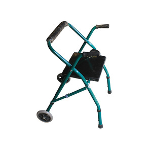 รถช่วยเดินแบบมีล้อ Qianrui Walker Rollator โครงเหล็กคาร์บอนหนาพับได้ พกพาสะดวก สำหรับผู้สูงอายุ - Product Image 1