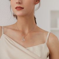 Colgante de plata de ley 925 con inicial del zodiaco, colgante de moneda de oro de 18K con 12 signos