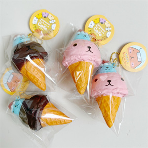 ของเล่นบีบคลายเครียดรูปไอศกรีมการ์ตูนน่ารัก ทำจากโฟม PU ขายส่ง เหมาะสำหรับของขวัญส่งเสริมการขาย - Product Image 1