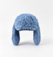 Gorro de invierno Y2K con orejas de conejo divertidas y lindas, cálido, de peluche suave, color caramelo, con letras, para uso en negocios y playa