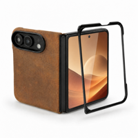 Étui antichoc en cuir Crazy Horse de qualité supérieure pour iPhone Duo N52 avec couverture magnétique puissante, directement de l'usine
