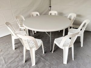 Xách tay HDPE vòng nhựa bảng bền gấp trong một nửa cho ngoài trời tiệc hội trường bên sự kiện phục vụ ăn uống & khách sạn sử dụng - Product Image 3