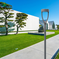 Lampes de jardin européennes d'extérieur, AC IP65, étanches, lampadaires LED modernes avec poteaux en alliage d'aluminium