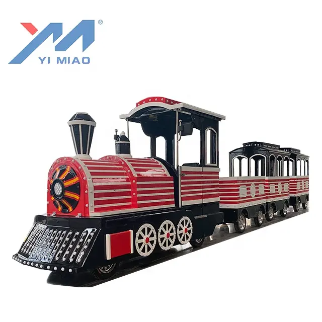 Antique Indoor Trackless Train Công Viên Giải Trí Nhỏ Xe Lửa Để Bán