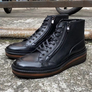 2024 אופנה חדשה זולה עור אמיתי בוקרים מגפיים מעור גברים מזדמנים - Product Image 2