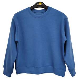 Venta al por mayor en blanco logotipo personalizado impresión multicolor liso de alta calidad pulóver mujer cuello redondo hombres sudadera - Product Image 1