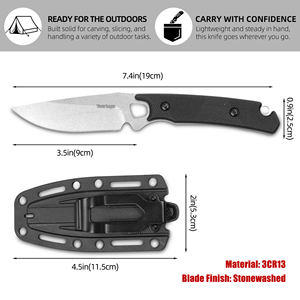 سكين بايوهنغ عالي الجودة بمقبض بلاستيكي، سكين للتخييم في الهواء الطلق، سكين قابل للطي بشفرة فولاذية للبقاء على قيد الحياة والصيد - Product Image 2