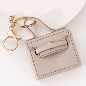 Mini sac à main porte-clés de luxe en cuir PU, couleur bonbon, portable, avec pendentif, porte-monnaie et étui pour écouteurs, cadeau promotionnel - Product Image 3