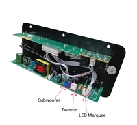D30 Home untuk Amplifier 5.0 Input MIC Ganda Kontrol Jarak Jauh Output 25W DC12V/24V AC220V Mini Mono