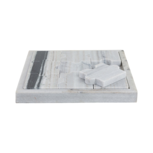 Gioco di puzzle con piano in pietra quadrato per tavolino da soggiorno, decorazione per casa e ufficio, pietra Banswara - Product Image 4