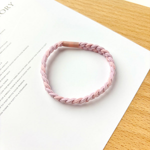 Élastiques à cheveux tressés colorés, haute élasticité, en nylon, pour usage quotidien, design torsadé en cercle - Product Image 3