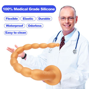 SEXBAY <span class=keywords><strong>Amazon</strong></span> Boom Whip Butt Plug et Back Court Plug Extra Long en Silicone Liquide 12 Perles Butt Plug Favoris des Hommes et des Femmes - Product Image 3