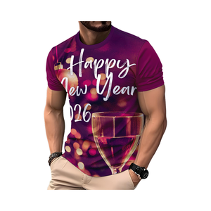 Nouvelle impression numérique personnalisée conceptions 3D hommes de haute qualité pour T-shirts 180 grammes anti-boulochage col rond personnalisé noël <span class=keywords><strong>Maju</strong></span> - Product Image 1