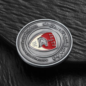 Pièces de monnaie personnalisées OEM en alliage métallique argenté antique, émaillées, avec motif d'aigle et de drapeau, pour collection, souvenir, cadeau ou décoration de bureau - Product Image 5