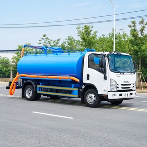 Camión de Succión Fecal ISUZU de 7m³ 4x2, Camión de Succión de Alcantarillado, Camión de Vacío de Gran Resistencia, Nuevo Modelo en Oferta para Servicio de Limpieza de Tuberías de Alcantarillado - Product Image 2