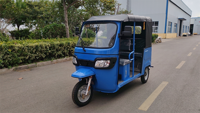 Tricycle électrique 72V 3000W à carrosserie fermée, capacité 4 passagers, vitesse 50-70 km/h, charge utile supérieure à 400 kg, en acier