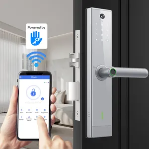 Security Digit Electric Electronic Handle Digital Tuya Fingerprint Password Smart Door Locks