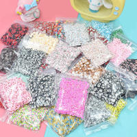 Mu'wu 10G Nouvelles tranches de pâte polymère souple écologiques à motifs de dessins animés, accessoires DIY pour slime, boue cristalline, garniture moelleuse et autocollants d'art pour ongles