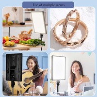 Panneau de photographie 24 pouces LED lumière vidéo avec éclairage télécommandé pour Studio Photo diffusion en direct/jeu/YouTube/Zoom réunion
