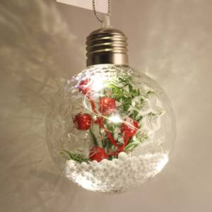 Nouvelles Boules de Noël Artificielles en Plastique Transparentes Remplissables Couleurs Personnalisables pour Fêtes de Noël et Mariages - Product Image 4