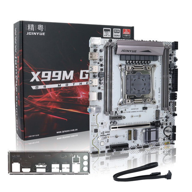 JGINYUE X99 Motherboard LGA 2011-3 ATX X99M GAMING D4 ARGB Supports Xeon E5 V3 V4 CPU 4XDDR4 Double RAM M.2 NVME SATA