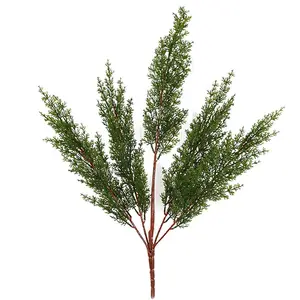 Offre Spéciale feuilles de cyprès de pin artificielles branche feuillage artificiel Floral pour intérieur maison bureau décor