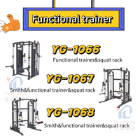 YG FITNESS équipement de gymnastique multifonctionnel Cross Trainer câble de glisse croix à vendre Machine professionnelle à poulie à Double câble