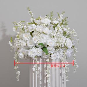 Boule de Fleurs de Rose Artificielle de Muguet Boule de Fleurs de Mariage Centres de Table Chandelier Boule de Fleurs - Product Image 3