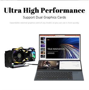 16 pulgadas + 14 pulgadas Core i7 Dual Screen Laptop 10750H 10th Gen Gaming <span class=keywords><strong>Notebook</strong></span> Computadora portátil en venta - Product Image 6